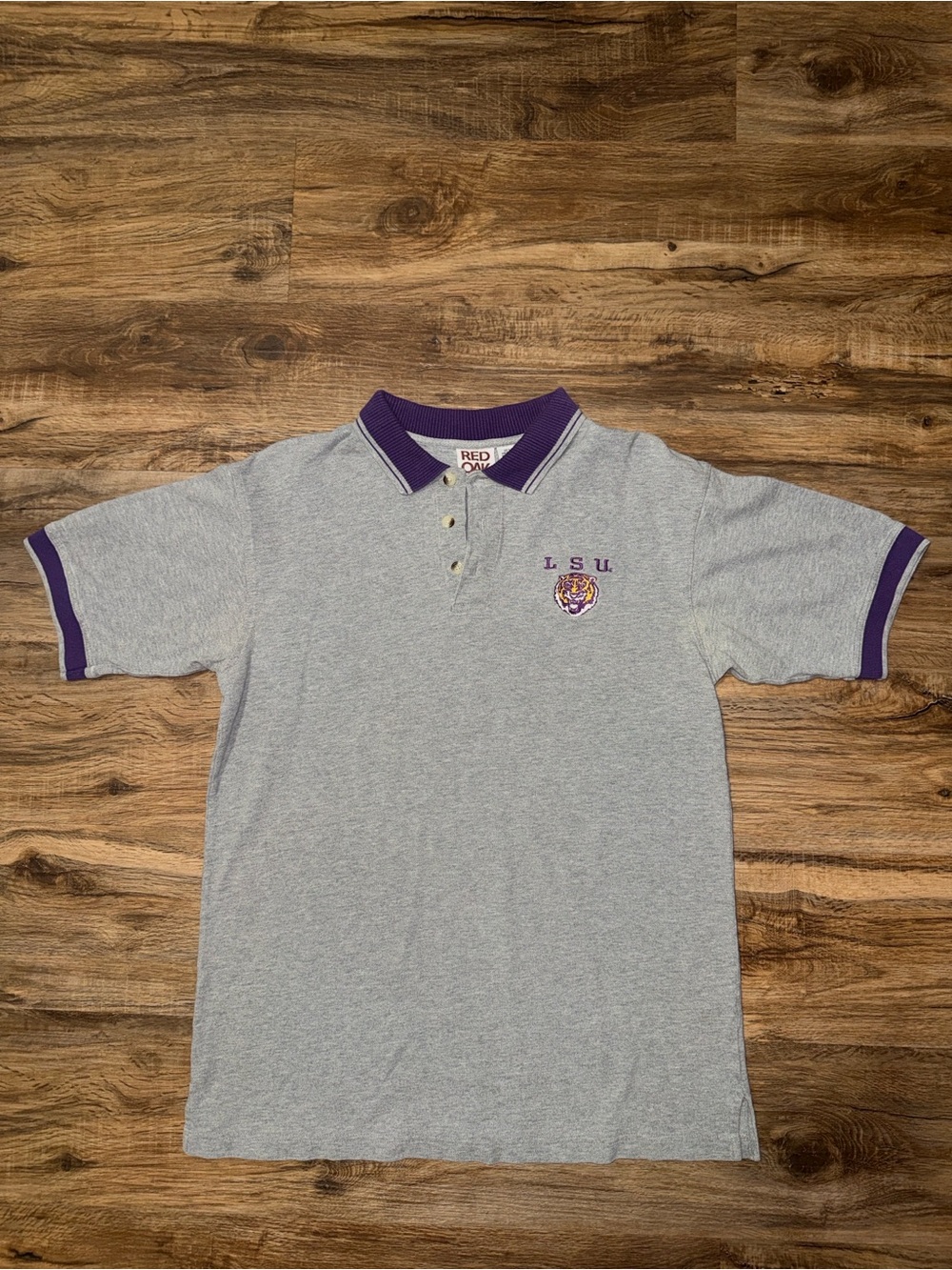Vintage LSU Tigers Grey Polo